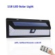 118 led solar lamp 1000lm 3-sides lighting wall garden yard outdoor with/out remote control Cool White IP65